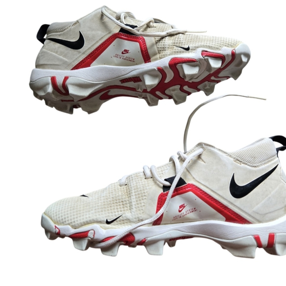 Nike White and Red Cleats